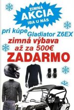 Štvorkolka Gladiator Z6-ex - pozor zimná akcia